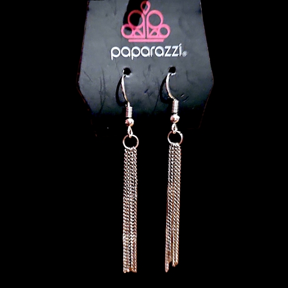 Paparazzi Silver Tone Tassel Earrings with Waterfall Design - Picture 1 of 1